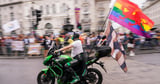 LGBT artists decry Supreme Court ruling at rainy London Pride parade