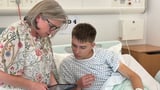 Amazing moment teen who considered amputating his own foot became pain free