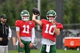 Cade Klubnik leads long touchdown drive in two-minute drill to end Jets practice