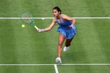 Tennis-Raducanu returns to winning ways at Queen's