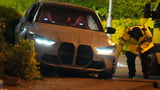 Woman, 25, killed and sister, 12, and cousin, 19, rushed to hospital after BMW M3 mounts pavement...