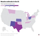 The US has more than 900 measles cases and 10 states have outbreaks. Here’s what to know