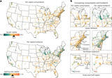 The carbon hoofprint of cities is shaped by geography and production in the livestock supply chain