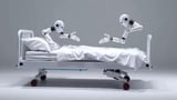 Robots Learn to Make Hospital Beds Using Semantic Keypoints and Two Arms