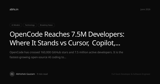 OpenCode Reaches 7.5M Developers: Where It Stands vs Cursor, Copilot, and Claude Code
