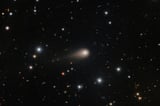 Interstellar comet swinging past Mars as a fleet of spacecraft looks on