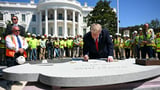 ‘Very special stone’: Trump unveils another White House construction project