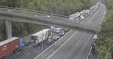 M20 traffic LIVE: Chaos as vehicle plummets from bridge in major crash
