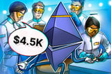 ETH readies to reclaim $4.5K as futures markets stabilize from crypto flash crash