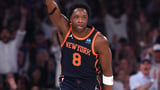 OG Anunoby injury: Knicks forward leaves Game 2 with hamstring issue as New York's injuries pile up