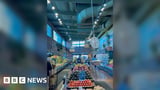 Video shows moment earthquake hits California