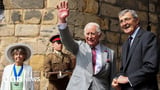 King Charles III arrives to cheering crowds in Lancaster