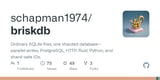 GitHub - schapman1974/briskdb: Ordinary SQLite files, one sharded database—parallel writes, PostgreSQL, HTTP, Rust, Python, and shard-safe IDs.