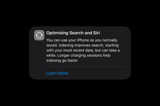 What does ‘Optimizing Search and Siri’ mean in iOS 27?