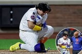 Francisco Alvarez exits after getting drilled on elbow in possible Mets worry
