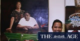 The artist who won an $80,000 award by involving her kids and parents