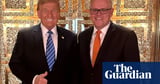 Scott Morrison says Donald Trump subject to a ‘pile-on’ in US and poses for photo at famous gilded lift