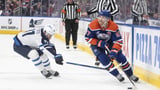 Oilers captain Connor McDavid misses 3rd period against Jets due to lower-body injury