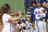 Francisco Lindor's wife performs national anthem on violin — before Mets All-Star homers