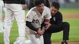 Miguel Vargas exits Chicago White Sox game with injury after grand slam | AP News