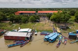 Photos show Cambodian children attend school in floating villages along the Tonle Sap lake - myMotherLode.com