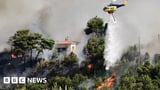 Greece wildfire forces residents to flee as heatwave persists