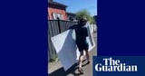 Monique Ryan apologises after video shows husband removing Liberal challenger’s campaign sign