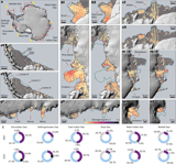 Damage development on Antarctic ice shelves sensitive to climate warming
