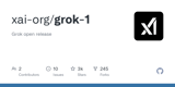 GitHub - xai-org/grok-1: Grok open release