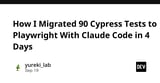 How I Migrated 90 Cypress Tests to Playwright With Claude Code in 4 Days