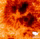Largest imaging spectro-polarimeter achieves first light at solar telescope