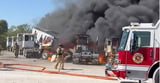 Small Plane Crashes Into Semitrailers Near Texas Airfield