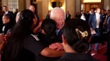 Watch New Zealand’s women’s rugby team give King Charles a group hug | CNN