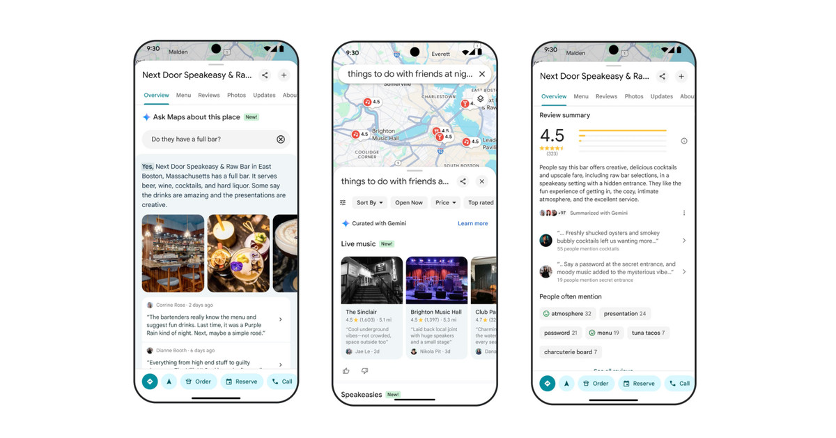 Google Maps will use AI to answer questions about the new restaurant you want to try