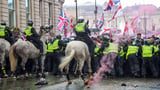 Cops brace for violent clashes with 100,000 to gather for far-right & pro-Palestine rallies at same time as FA Cup final