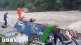 Nepal bus accident: Fourteen dead after Indian vehicle falls into river