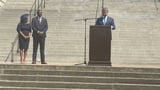 Jermaine Johnson introduces Charleston businessman Sam Skardon as running mate