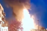 Terrifying blaze rips through shop as locals urged to ‘avoid area’ while 100 firefighters tackle huge fla...