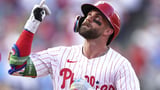 Manfred confronted by Harper during meeting, AP source says | AP News