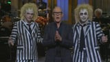 'SNL': Andy Samberg Joins Michael Keaton as Beetlejuice in Monologue