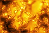 Swirling, vortex-like patterns observed on the sun's surface