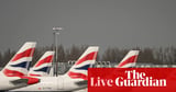 UK flight delays: traffic control restored but transport secretary warns of continued disruption – live updates