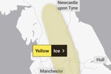 Yellow weather warning for ice issued by Met Office for parts of the UK