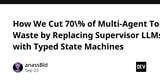 How We Cut 70% of Multi-Agent Token Waste by Replacing Supervisor LLMs with Typed State Machines