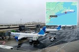 United Airlines flight diverts back to Newark after Bluetooth device's name sparks security scare