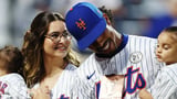 Francisco Lindor's wife steals the show with unique national anthem performance... before he hits homer