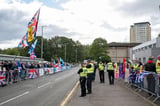 Protest and counter-demonstration take place outside asylum seeker hotel - NewsBreak