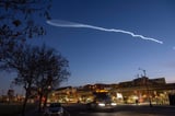 See that weird streak of light across Southern California? Rocket