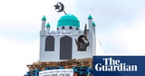 Mosque effigy on loyalist bonfire in Northern Ireland condemned as ‘vile’