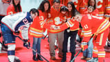 Flames honor Johnny Gaudreau, welcome family back to Calgary - ESPN